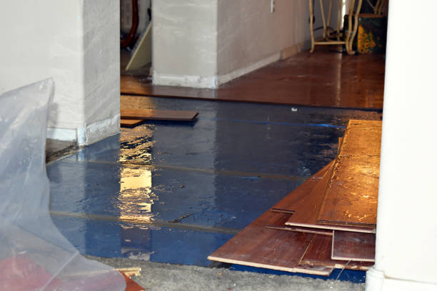 Professional Sewage Cleanup technician working in Poland, ME
